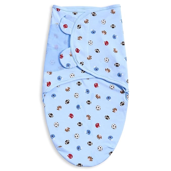 Bubble bear 3 Pack Baby Swaddle 3-6 Months - Infant Adjustable Newborn Swaddles Blanket Baby Girl Boy, Swaddling Wrap Blanket Sleep Sack for Newborn-Blue