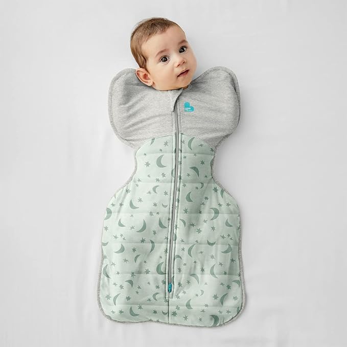 Love to Dream Swaddle UP Extra Warm 3.5 TOG, Olive, Medium, 13-19 lbs, Dramatically Better Sleep, Allow Baby to Sleep in Preferred Arms Up Position for Self-Soothing, Snug Fit Calms Startle Reflex