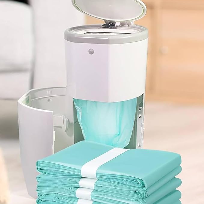 Diaper Pail Liner Refills Bags Compatible with Janibell Akord 330 Series Adult Diaper System, Diaper Disposal Liner Refills，Lightly Scented - 4pack (Green)