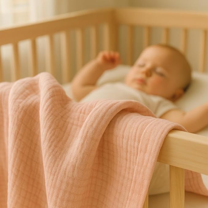 Soft 100% Cotton Swaddles for Newborns, 2- Pack - Large, Breathable Baby Blanket - Versatile, Durable Muslin Swaddle Blankets - Perfect Newborn Essentials