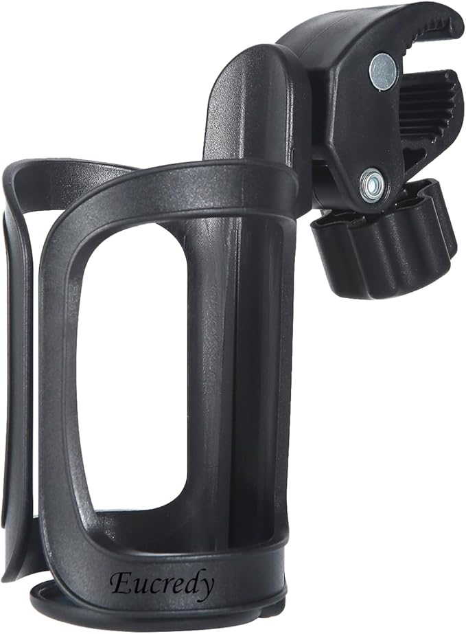 Universal Stroller Cup Holder, Upgrade Cup Holder for Walker, Attachable Bike Water Bottle Holder, Drink Holder Attachment for Wheelchair, Motorcycle, Scooter, Bicycle, Rolling Walker, Trolley