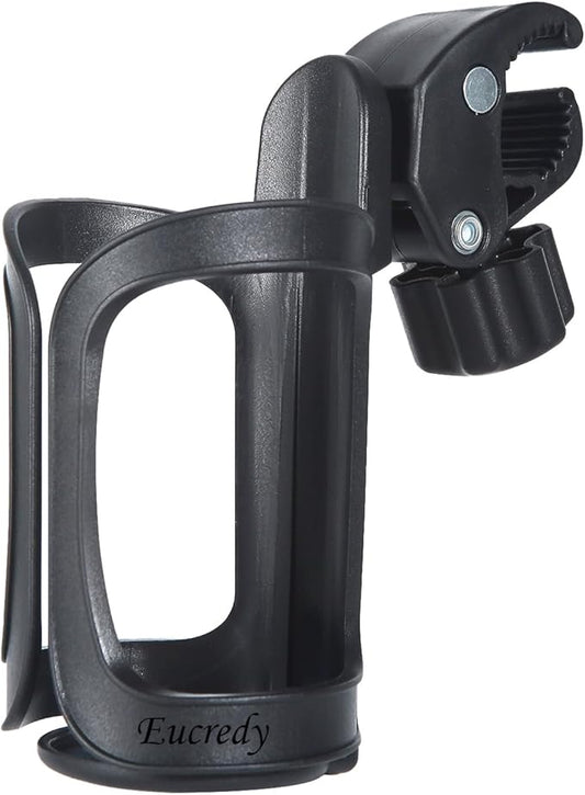 Universal Stroller Cup Holder, Upgrade Cup Holder for Walker, Attachable Bike Water Bottle Holder, Drink Holder Attachment for Wheelchair, Motorcycle, Scooter, Bicycle, Rolling Walker, Trolley