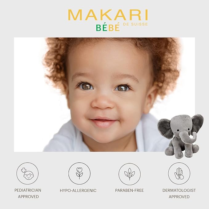 MAKARI Bebe Cleansing Milk (1000 ml) | Baby Body Wash & Softening Formula for Dry Skin | Helps Comfort Delicate Skin | Gentle for Infants 3 Months+ | For Sensitive Skin
