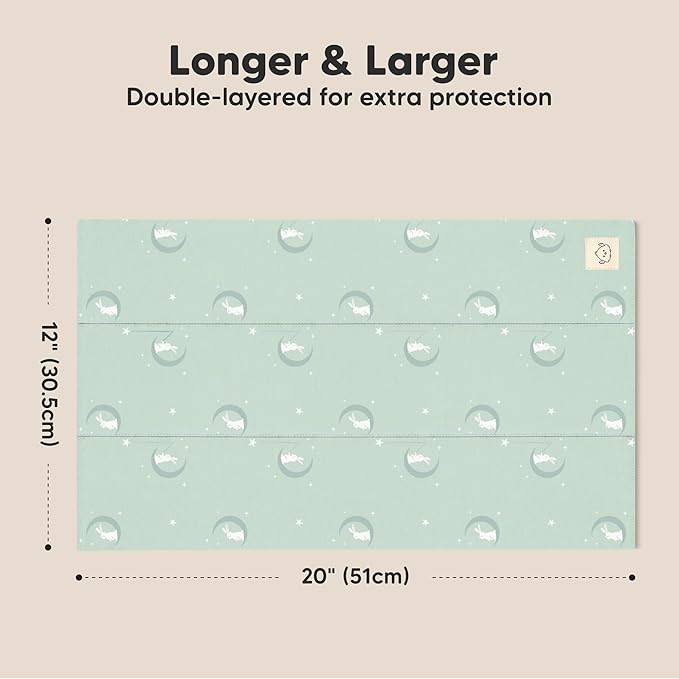 Organic Burp Cloths Baby Boy, Girl - 6-Pack Large 100% Cotton Burping Cloths for Babies, Spit Up Rags, Super Absorbent, Ultra Soft Newborn Rag, Gender Neutral, Machine Washable, Durable (Lunaris)