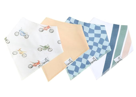 Copper Pearl Baby Bandana Drool Bibs for Drooling and Teething 4 Pack Gift Set Ryder