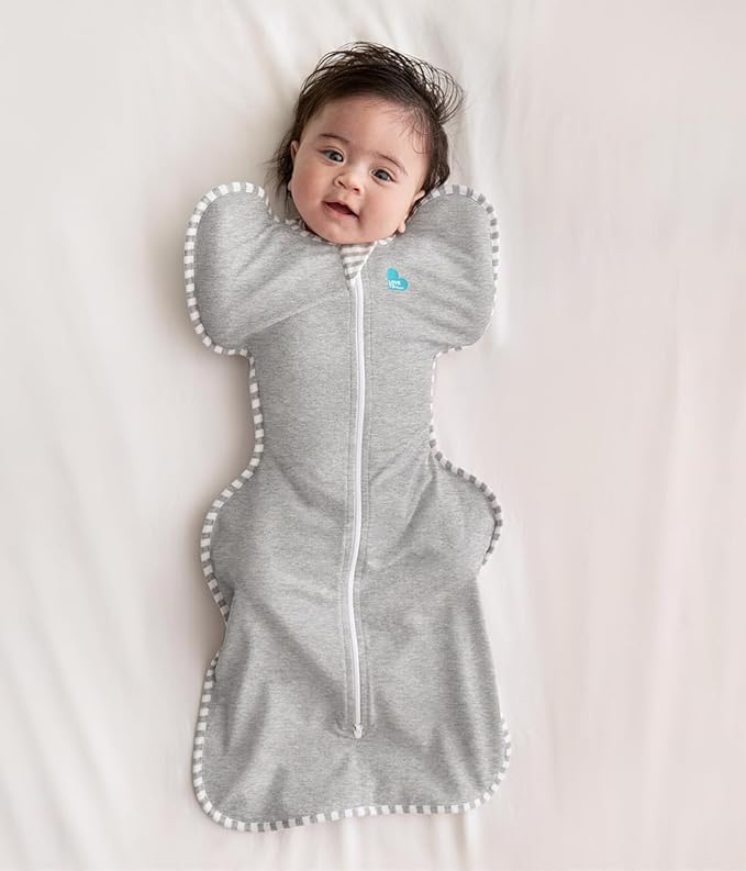 Love to Dream Swaddle UP, Baby Sleep Sack, Self-Soothing Swaddles for Newborns, Get Longer Sleep, Snug Fit Helps Calm Startle Reflex, Newborn Essentials for Baby, 1.0 TOG, 13-19 lbs, Stardust Gray