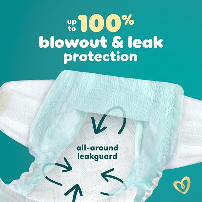 Pampers Swaddlers Diapers, Size 5 (20-37 lbs), 132 Count, Absorbent, Keeps Baby Dry and Comfortable, Skin Safe Disposable Baby Diaper (Packaging May Vary)