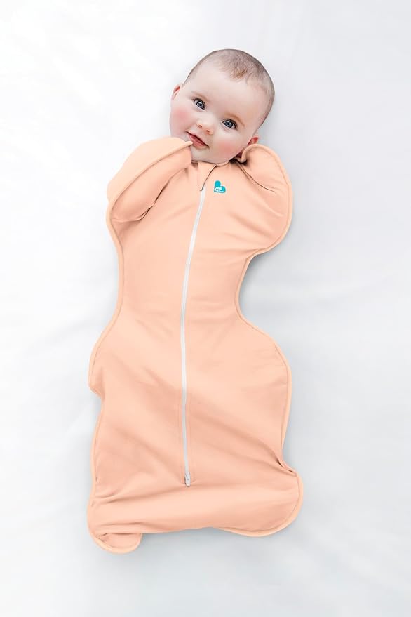 Love to Dream Swaddle UP, Baby Sleep Sack, Self-Soothing Swaddles for Newborns, Get Longer Sleep, Snug Fit Helps Calm Startle Reflex, New Born Essentials for Baby, 1.0 TOG, 5-8.5 lbs, Coral