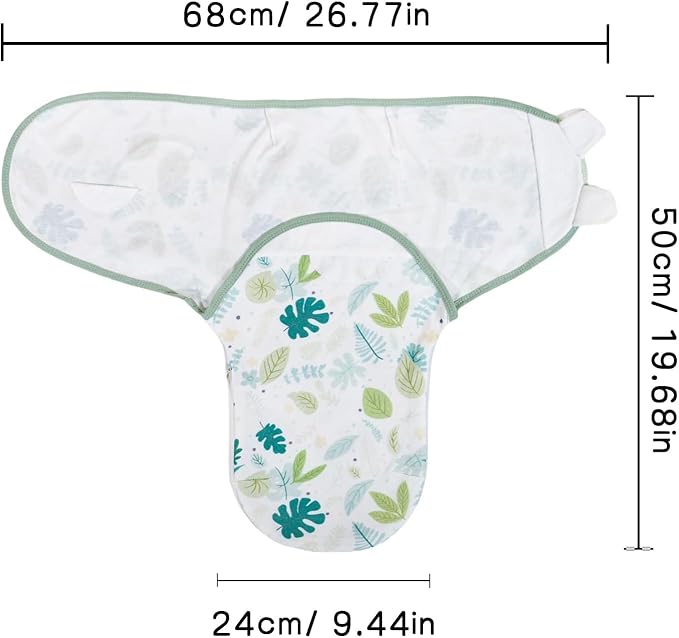 3-Pack Organic Baby Swaddle Sleep Sacks,Nursery Swaddling Blankets,Swaddles for Newborns Infant 0-3 Months