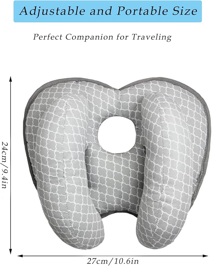 Baby Head and Neck Support -Upgrade 2 in 1 Baby Travel Pillow Banana Shape Adjustable Baby Support Pillow,Toddler Car Seat Stroller Neck Support Travel Pillow for Toddler Boys Girls