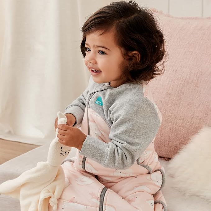 Love to Dream Extra Warm Toddler Sleep Bag (18-36 Mo), Super Soft Temp Regulating Sleeping Sack, 3.5TOG Warm Wearable Blanket, Pink