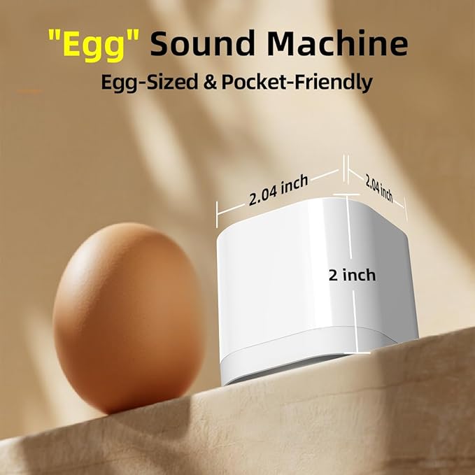SleeZOO Portable Sound Machine for Sleep Mini White Noise Machine for Baby Kids Adults with 30 Soothing Sounds 4 Timers 32 Volume Levels Memory Function Sleep Machine for Travel Camping Home Office