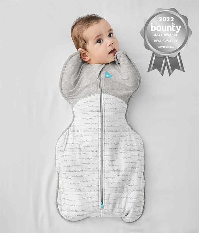 Love to Dream Warm Swaddle UP 2.5 TOG Baby Sleep Sack for Autumn & Winter | Arms Up Position for Self-Soothing, Calms Startle Reflex | Small 8-13 lbs, White Dreamer