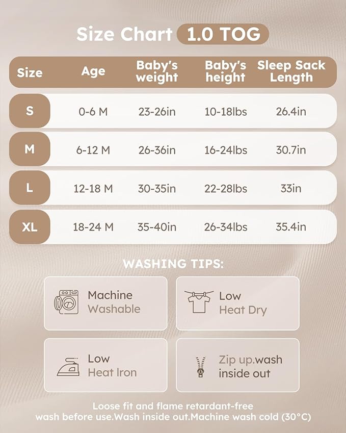 Yoofoss Rayon Made from Bamboo Baby Sleep Sack 6-12 Months TOG 1.0 Baby Wearable Blanket, Super Soft Infant Toddler Sleeping Sack 2-Way Zipper, Animals & Balloons