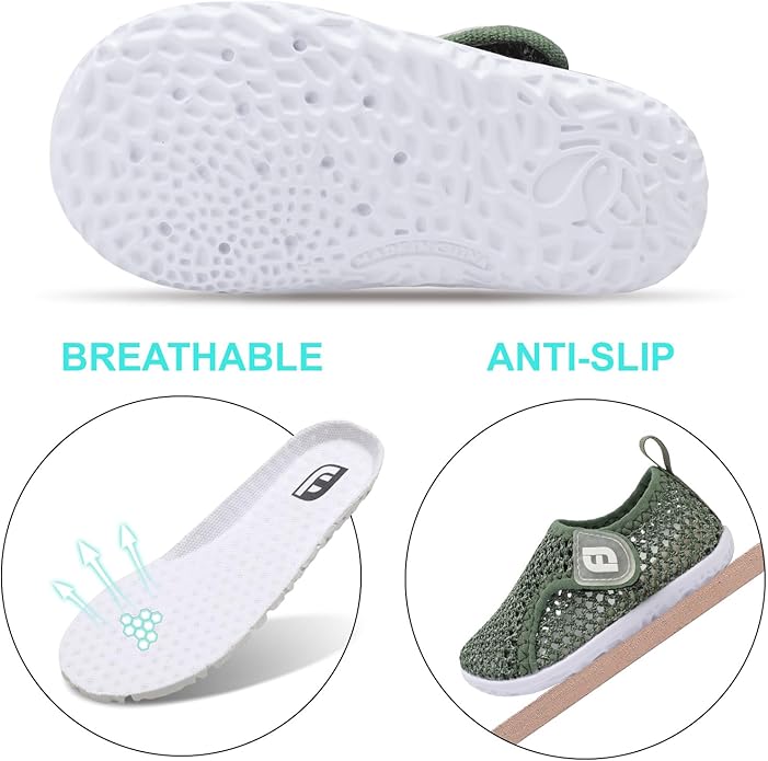JOINFREE Baby Toddler Water Shoes Boys Girls Sandals Barefoot Kids Breathable Sneakers Shoes for Walking Running