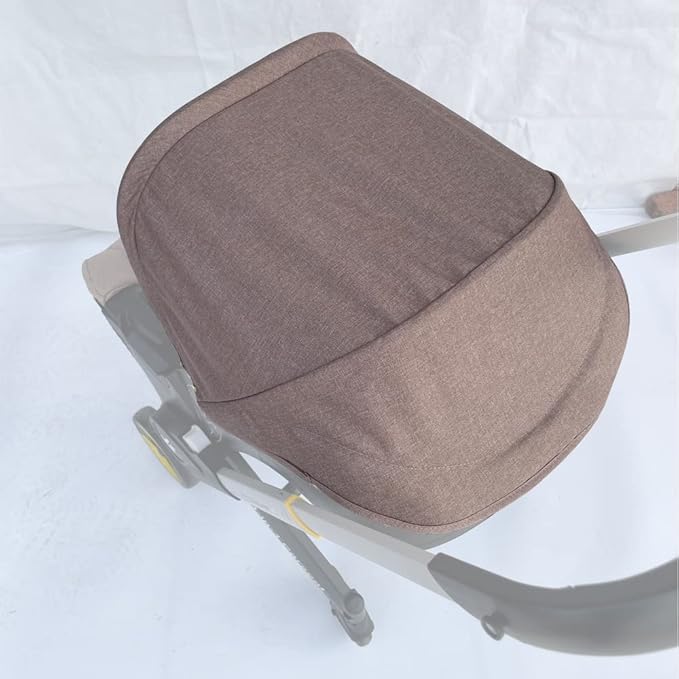 Changing Washing Kit,Canopy Sunshade Cover,Compatible with Car Seat Doona Strollers (Beige&Black)