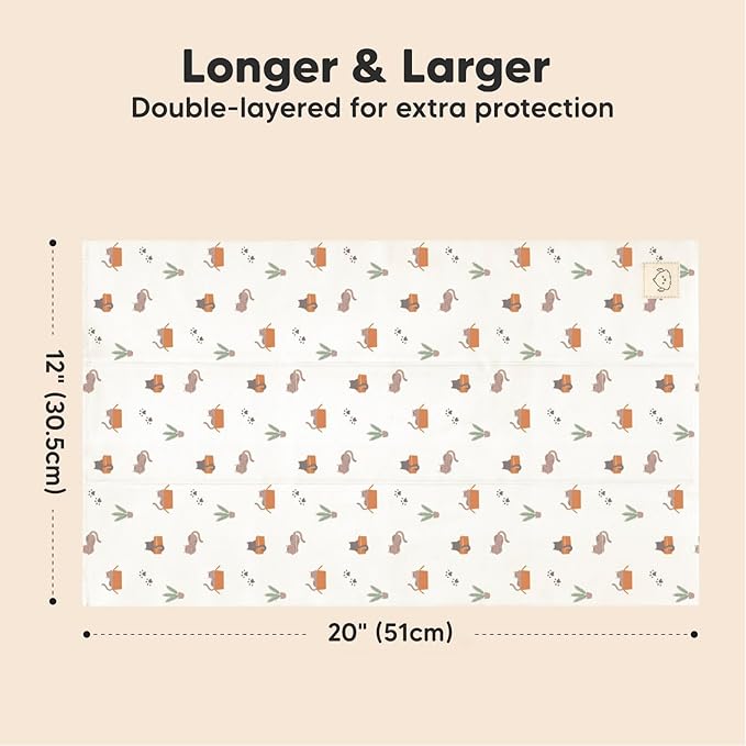 Organic Burp Cloths Baby Boy, Girl - 6-Pack Large 100% Cotton Burping Cloths for Babies, Spit Up Rags, Super Absorbent, Ultra Soft Newborn Rag, Gender Neutral, Machine Washable, Durable (Pets & Paws)