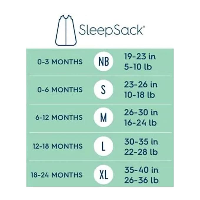 HALO SleepSack, 100% Cotton Wearable Blanket, Swaddle Transition Sleeping Bag, TOG 0.5, Twinkle Blue, Medium, 6-12 Months