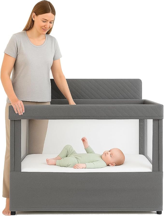 ORGANIC TEXTILES Organic Baby Mattress Topper with Tencel Removable Cover - GOLS/GOTS Certified - Breathable, Hypoallergenic, 3" Playard (38"x26")