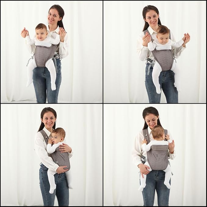 Baby Carrier Wrap,Baby Carriers Newborn to Toddler,Cozy Baby Holder Carrier Lightweight,Adjustable Baby Carriers Support for Infant 7-45lbs Girl and Boy,Front Back All Positions,Shower Gift