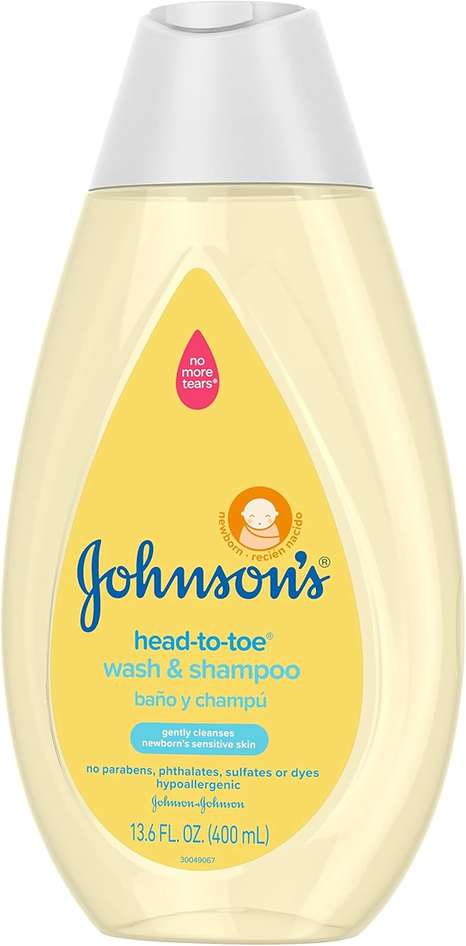Johnson's Baby 13.6 fl. oz Head-to-Toe Baby Body Wash and Shampoo (Pack of 2)