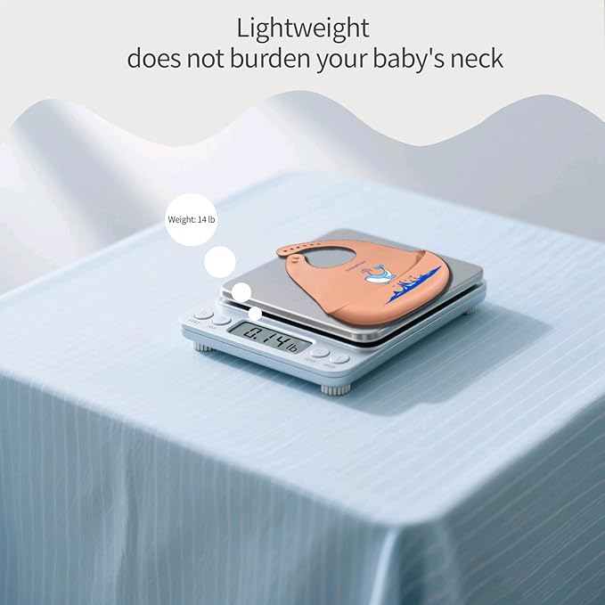 UBINGSOPA Silicone Baby Bibs – Adjustable, Soft, Waterproof & Durable, with Large Food-Catching Pocket, Feeding-Friendly
