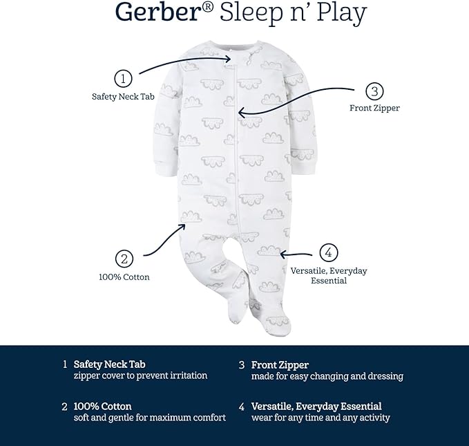 Gerber® 4-Pack Baby Neutral Sheep Sleep 'N Plays