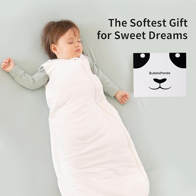 BubblePanda Modal Sleep Sack 12-18 Months 1.0 Tog Super Soft Toddler Sleep Sack for Babies 2-Way Zipper Baby Wearable Blanket