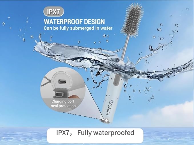 Benifi Electric Bottle Cleaner Pro, 11 in 1 Baby Bottle Brush, Drying Rack, Sponge Bottle Brush, Silicon Bottle Cleaner,Formula Mixer,Nipple Brush, Soap Dispenser,Microfiber Cleaning Cloth Included