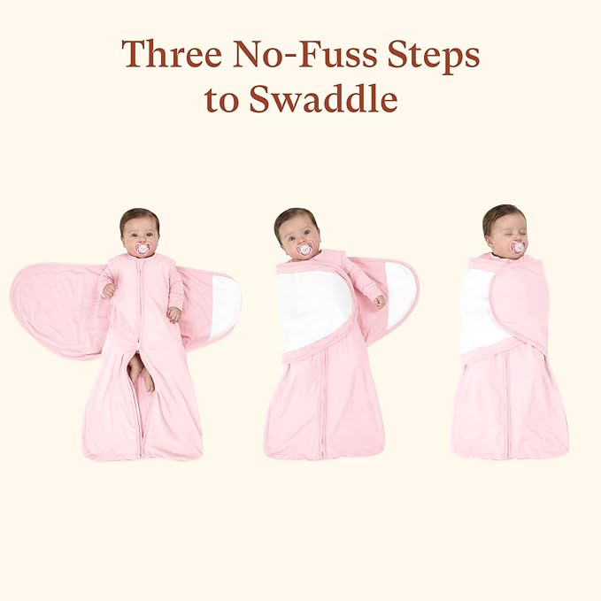 littogoose 2-Pack 0.5 TOG Newborn Sleep Sack, All-in-One Swaddle Wrap with Silent Velcro for Infants (0–3 Months)