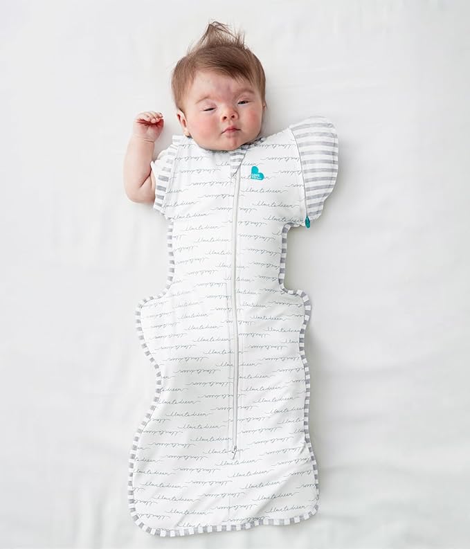 Love to Dream Swaddle Up Transition Swaddle, Patented Zip-Off Wings, Gently Help Baby Transition from Being Swaddled to Arms Free When Showing Signs of Rolling, 1.0 TOG, 19-24 lbs, White