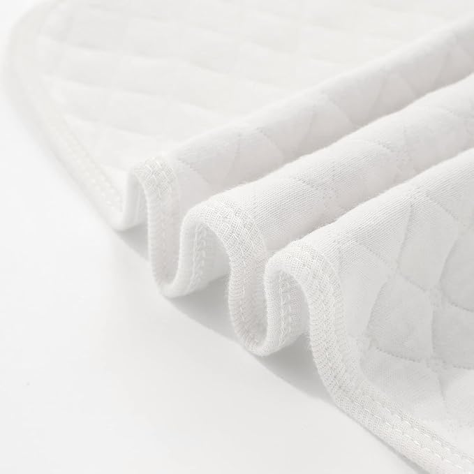 Pleasant Boulevard | Portable Waterproof Baby Changing Pad Liner, Washable Reusable Changing Table Cover Made with Breathable TPU, 27x13in (White, 3 Count)