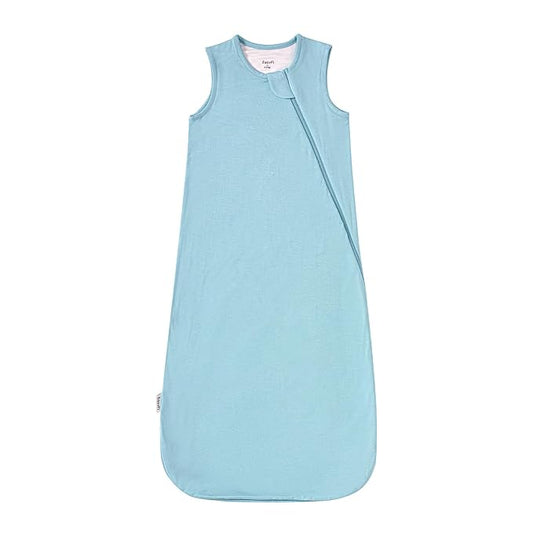 Supersoft Rayon Made from Bamboo Sleep Sack 12-18 Months 0.5 Tog Lightweight Toddler Sleep Sack Baby Wearable Blanket with 2-Way Zipper Summer Unisex Sleeping Bag for Babies - Blue