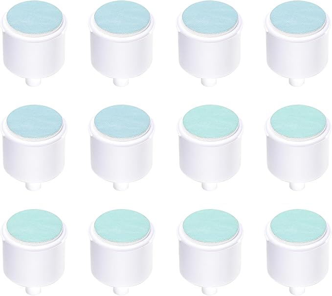 Replacement Pads Compatible with Frida Baby Electric Nail Buffer, 12 Pieces Baby Nail Trimmer Pads Grinding Heads Suits to Newborn and Adults