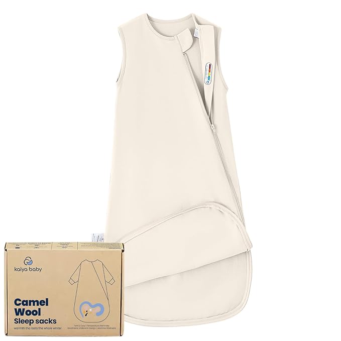 kaiya baby Unisex Sleeping Bag for Babies and Toddlers 0.5 Tog Sleep Sack 0-6 Months, Newborn Sleep Sack, Wearable Blanket Baby, One Piece Sleeveless, Gifts for Baby