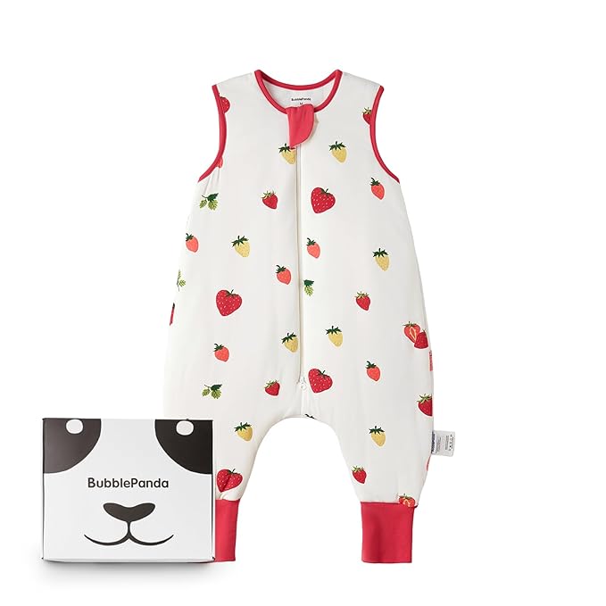 BubblePanda Rayon Made from Bamboo Toddler Sleep Sack with Feet 1.0 Tog Ultra Soft Toddler Sleeping Sack 3t-4t Sleep Bag Walker Quilted Wearable Blanket with Legs 2-Way Zipper Lightweight Extra Long