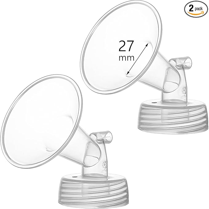 Momstouch 27mm Flange Compatible with Spectra S1 S2 9 Plus Synergy Gold Breastpump Replacement to Spectra Pump Parts and Flange; Not Original; Replaces Shield