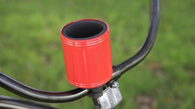 Kroozie 2.0 Bicycle Cup Holder - The Ultimate Bike Cup Holder for Beach Cruisers, E-Bikes, Scooters, Strollers – A premium stainless steel handlebar drink holder that lasts