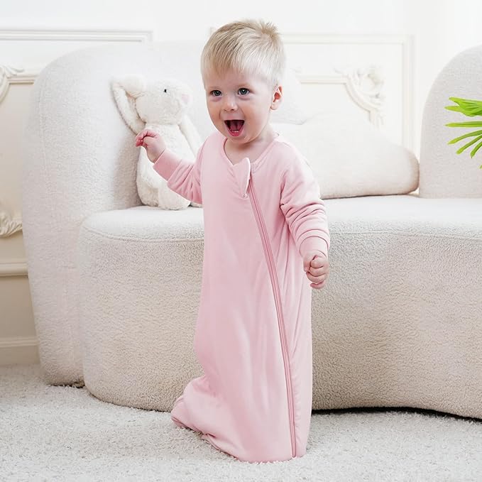 littogoose Baby Sleep Sack 1.0 TOG, Long Sleeve Wearable Blanket Soft Infants Sleeping Sack Boy Girl for 3-6 Months 2T-4T