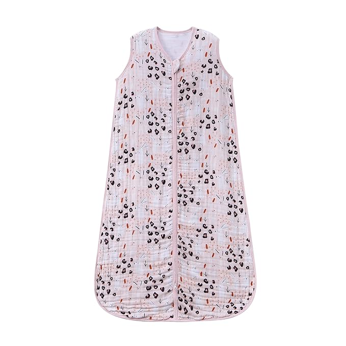 TADO MUSLIN Baby Sleep Sack 6-12 Months Wearable Blanket for Babies 100% Organic Cotton 2-Way Zipper YKK 0.5 TOG Toddler Sleeping Sacks Bunny