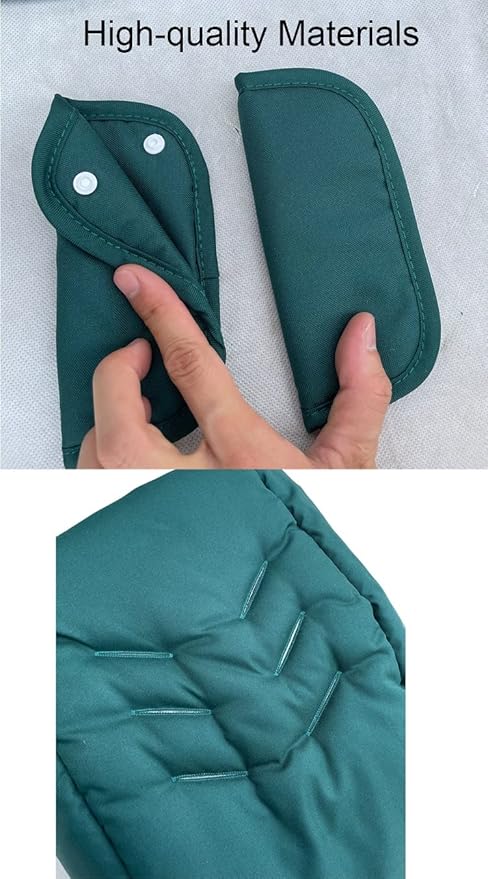 Replacement Canopy & Seat Cushion Set Compatible with Doona+ Car Seat Stroller - Sunshade Cover & Textile Fabric Accessories - Breathable, Machine Washable (Black&Green)