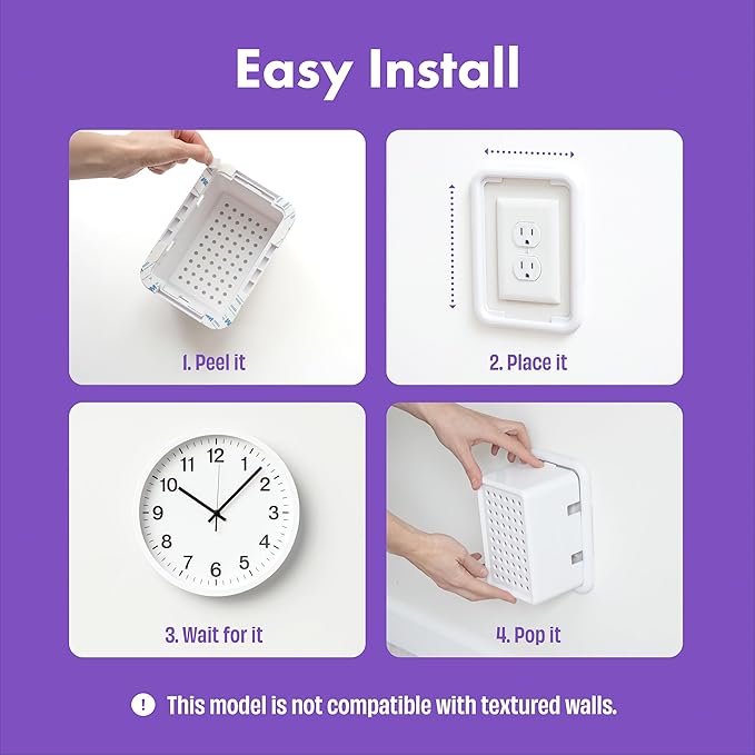 Extra Large Outlet Cover Box for Bulky Plugs & Doorbell Transformers – Oversized Baby Proof Outlet Box Cover, Childproof Outlet Covers for Power Bricks, Adapters & Horizontal Plugs