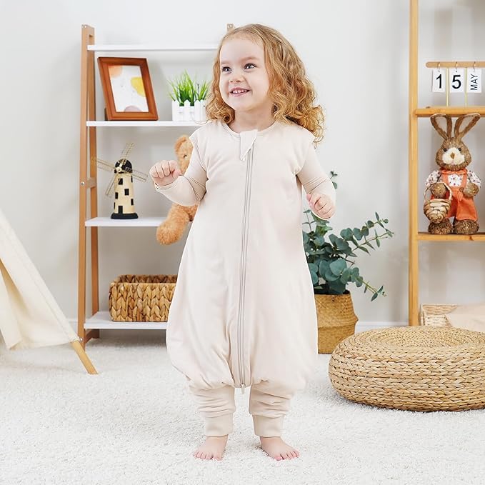 littogoose 1.0 TOG Toddler Sleep Sack with Legs, Baby Wearable Blanket for 6-18-36 Months 3T-4T, Early Walker Baby