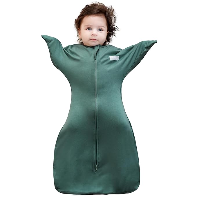 PuppyPaws Baby Sleep Sack, Transitional Swaddle, Swaddles for Newborns，1.0 Tog Sleep Sack 3-6 Months, Wearable Blanket Baby with 2-Way Zipper