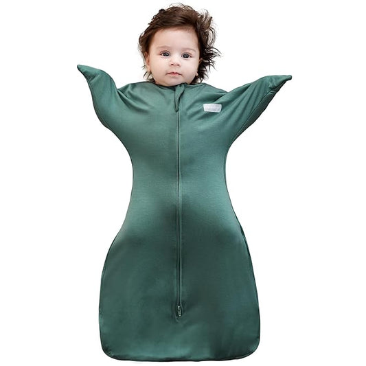 PuppyPaws Baby Sleep Sack, Transitional Swaddle, Swaddles for Newborns，1.0 Tog Sleep Sack 3-6 Months, Wearable Blanket Baby with 2-Way Zipper
