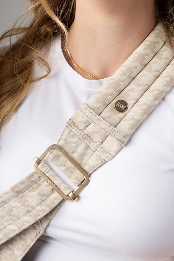 Mabē Monarch Toddler Sling Carrier – Ergonomic Hip Carry Support for Toddlers – Adjustable and Breathable Sling for Easy Up/Down & Comfortable Holding (16–45 lbs, Houndstooth)