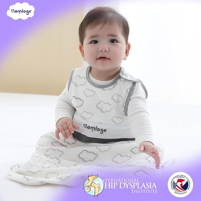 Aomloge PuppyNap Sleep Sack 6-12 Months, 0.5 Tog Wearable Blanket Baby fits Newborns and Infants, Toddler Sleep Sack with 2-Way Zipper