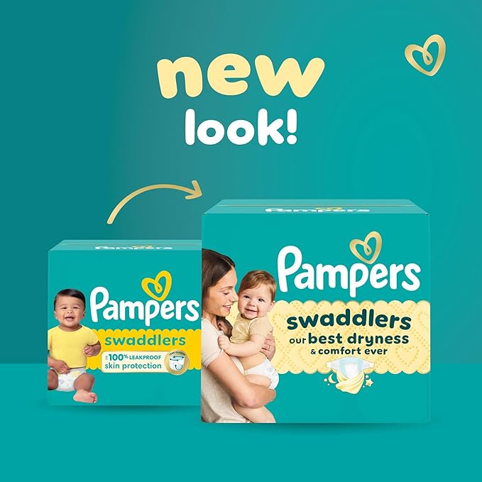 Pampers Swaddlers Diapers, Size 7 (26-50 lbs), 70 Count, Absorbent, Keeps Baby Dry and Comfortable, Skin Safe Disposable Baby Diaper (Packaging May Vary)