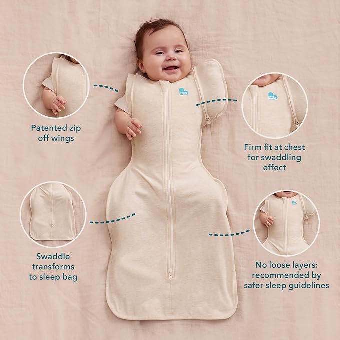 Love to Dream Swaddle UP, Transition Bag Warm 2.5 TOG, Gently Help Baby Safely Transition from Being Swaddled to Arms Free