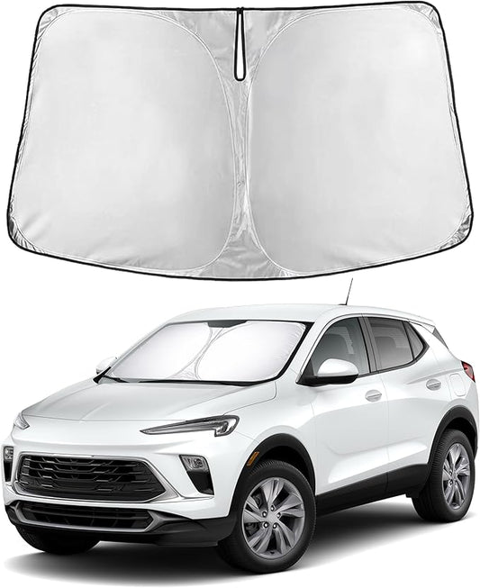 EcoNour Windshield Sunshade for Buick Encore 2020–2026 | Custom Fit Front Window Sun Shade | Blocks Harmful UV Rays & Reduces Heat | Foldable Sun Visor with Storage Pouch